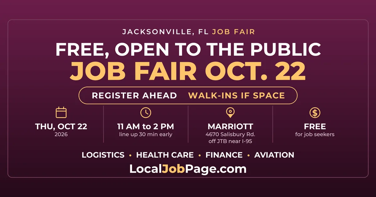 Jacksonville Job Fair Oct. 22 at the Southside Marriott: What to Bring
